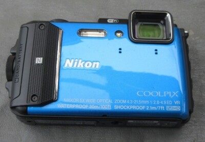 Nikon Digital Camera COOLPIX AW130 Waterproof BLUE UHD 4K | eBay