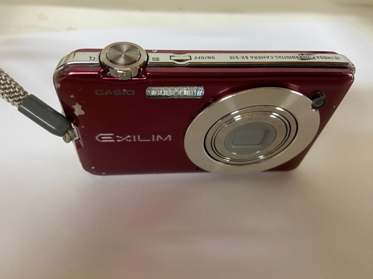 CASIO EXILIM DIGITAL CAMERA MODEL EX-S10 - 10.1 MEGAL PIXEL -RED