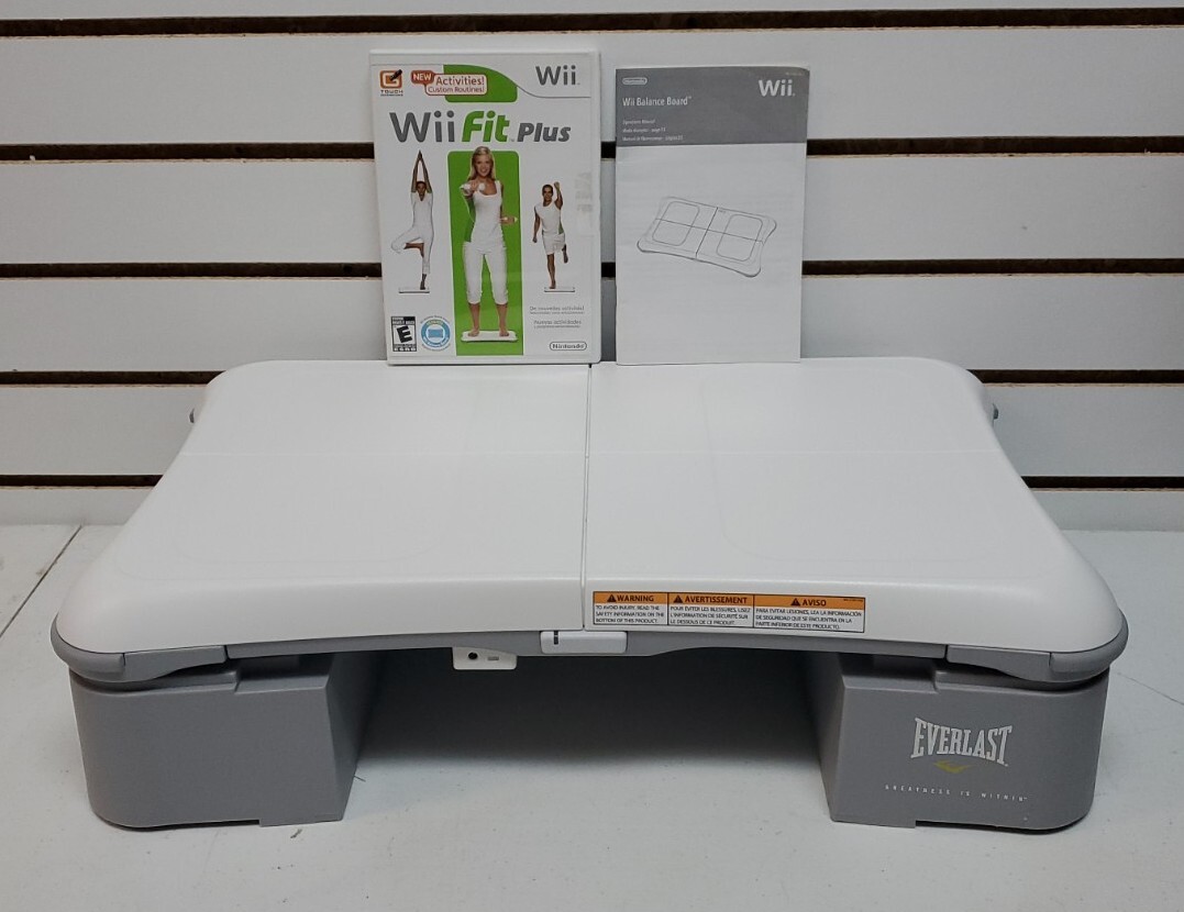 Nintendo Wii Fit Plus, Wii Balance Board w/ Everlast 3
