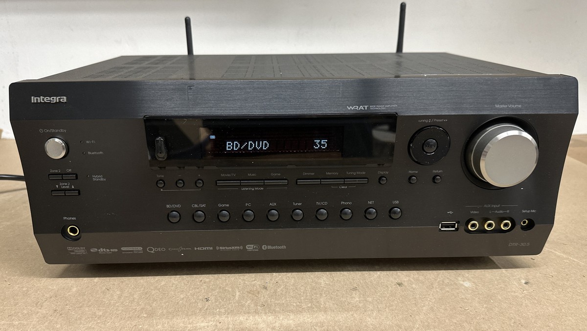 Integra DTR-30.5 AV Home Theater Receiver 7.2 Channel, 95 Watt