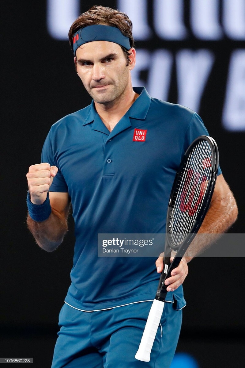 Uniqlo Roger Federer RF 2019 Australian Open Tennis Polo Shirt