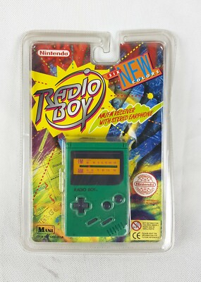 Retro Nintendo Radio BoyGameBoy AM/FM Receiver w Stereo Earphone