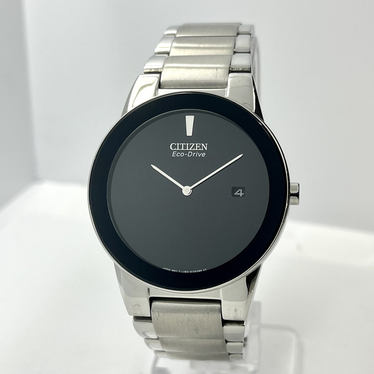 Citizen Axiom Men's Eco-Drive Silver Stainless Steel 40mm Watch