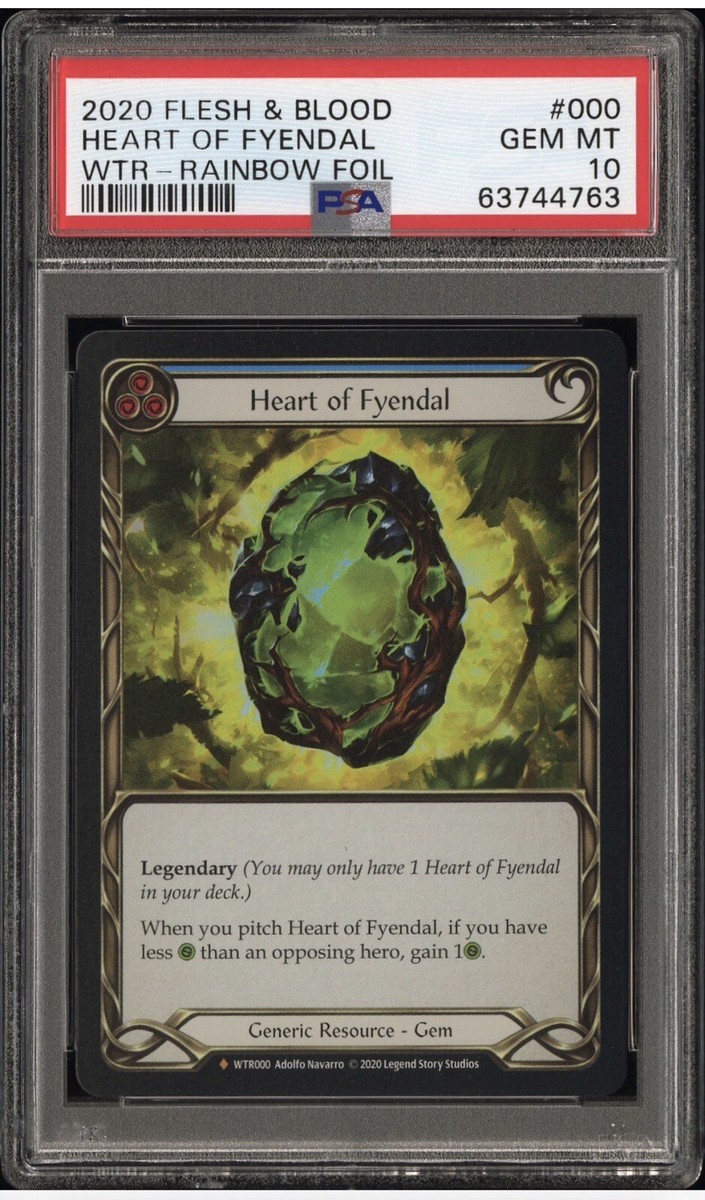 Heart of Fyendal PSA 10 Rainbow Foil Flesh and Blood Welcome to