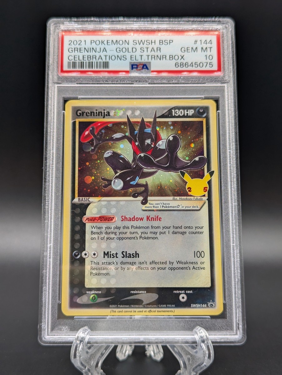 Greninja Gold Star SWSH144 Holo PSA 10 Celebrations Elite Trainer