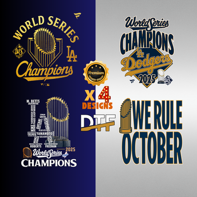 Champions World Series 2025 Dodgers Design X 4 - PNG PREMIUM | eBay