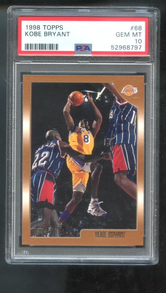 1998-99 Topps 68 Kobe Bryant PSA 10 Graded Basketball Card NBA Los