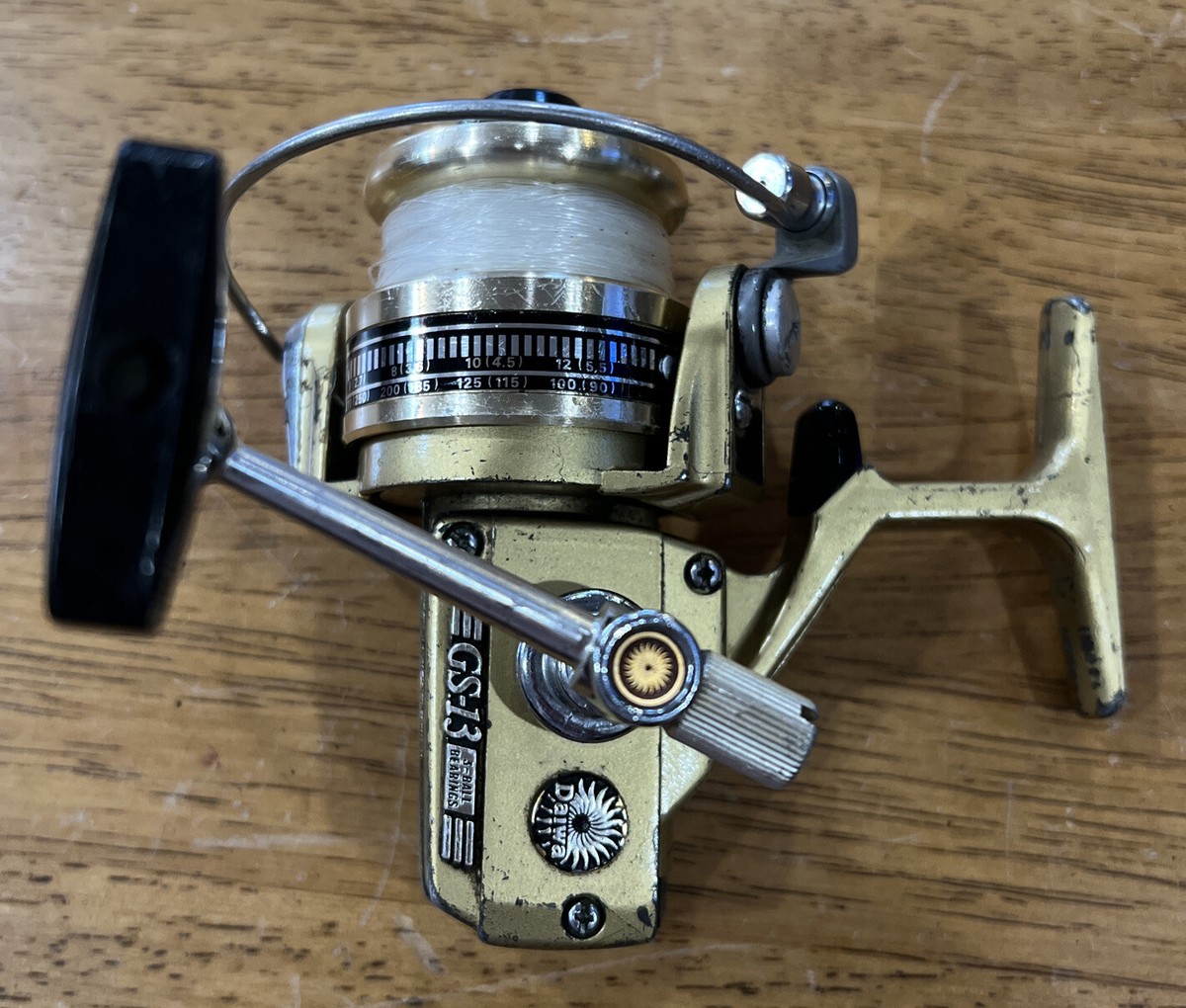 Vintage DAIWA GS-13 Gold Series Light Spinning Reel Made in Japan