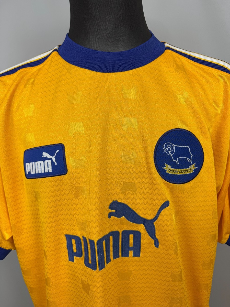 DERBY COUNTY 1997 1998 AWAY SHIRT FOOTBALL SOCCER JERSEY PUMA MENS