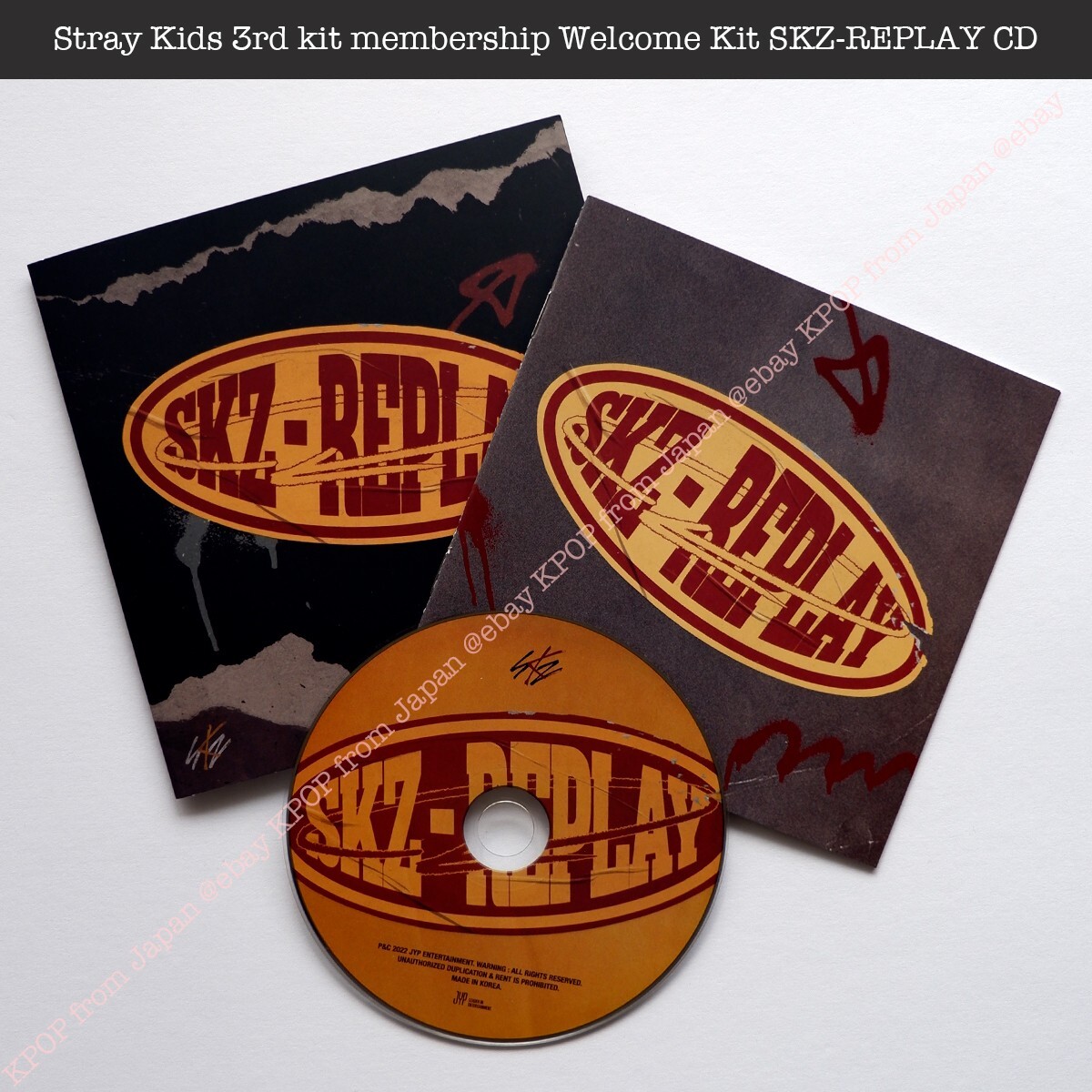 Official Stray Kids 3rd kit membership Welcome Kit SKZ-REPLAY CD A