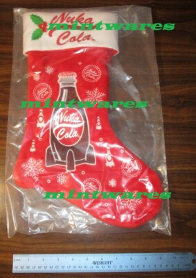 Fallout Nuka Cola Bottle Caps Holiday Stocking 17x10.5 Official