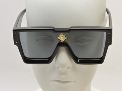 LOUIS VUITTON Sunglasses Cyclone Acetate Frame Black x Gold Z1578E