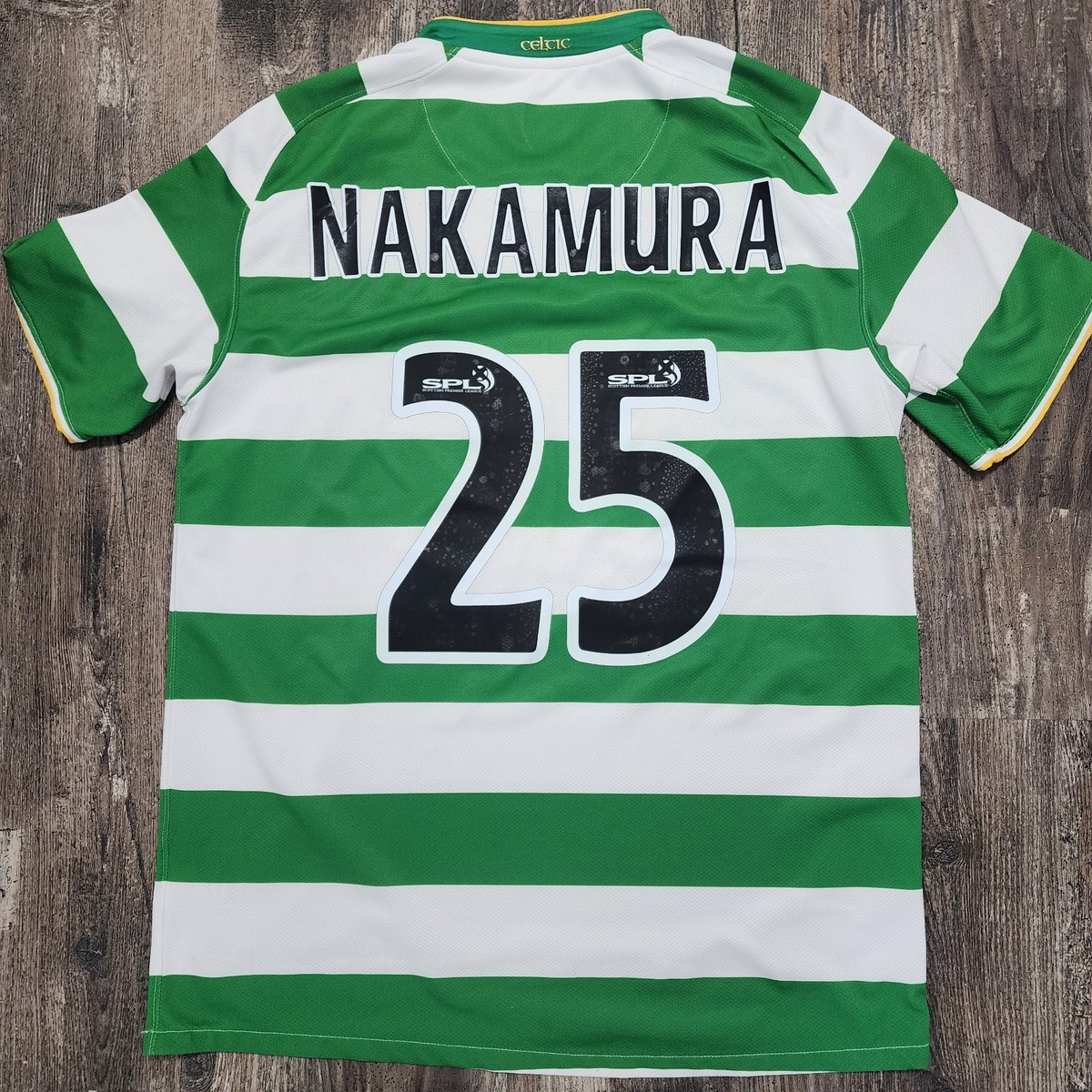 2009 Nike Celtic FC Home Soccer Jersey Shunsuke Nakamura Men M