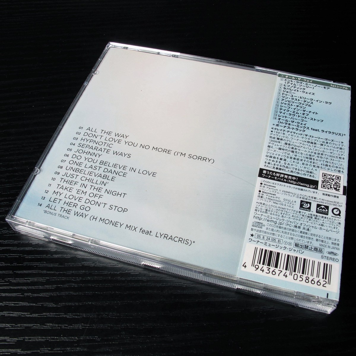 Craig David - The Story Goes JAPAN CD+Bonus Track W/OBI Mint WPCR