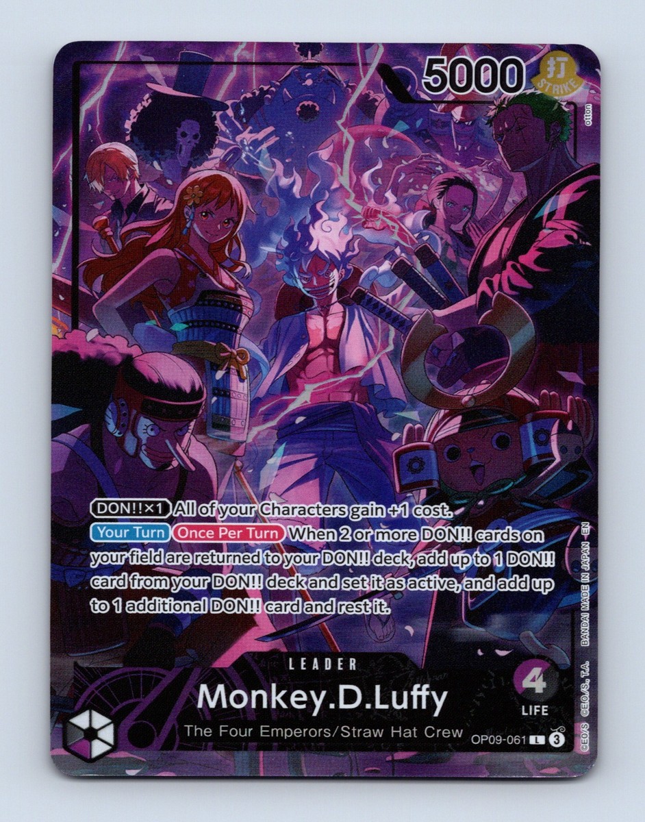 Monkey.D.Luffy OP09-061 Leader 2nd Anniversary Set Promo Near Mint
