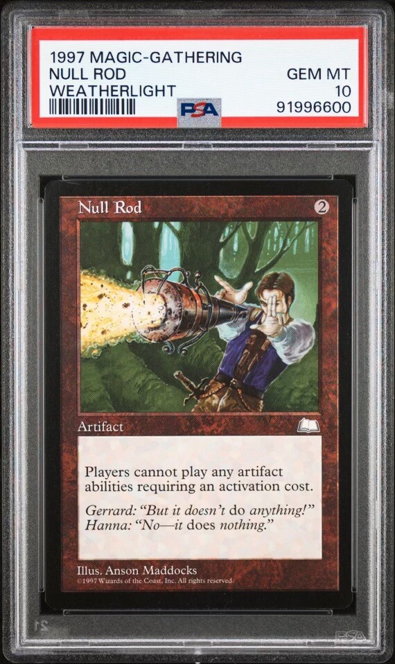 1997 MTG Null Rod Weatherlight PSA 10 | eBay