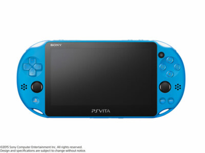 USED PS Playstation vita Wi-Fi model AQUA BLUE PCH-2000 ZA23 JAPAN