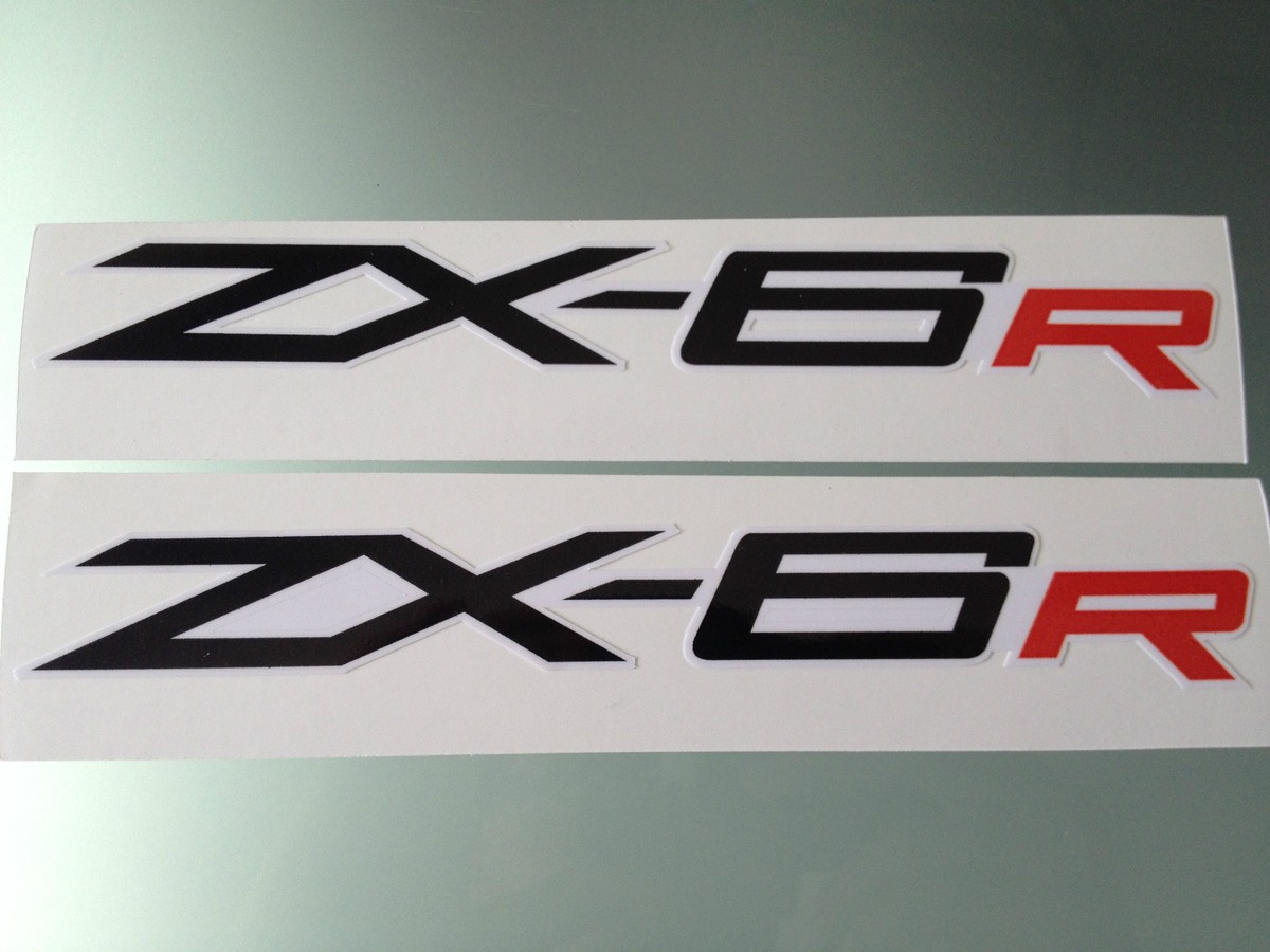 ZX-6R ZX6R Fairing Decals / Stickers (New Logo) (Any Colour