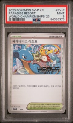2023 Pokemon KOREAN World Championships Paradise Resort SV-P PSA 9