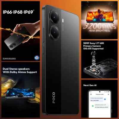 POCO X7 Pro 5G Factory Unlocked-Dual SIM-256GB Storage 8GB RAM