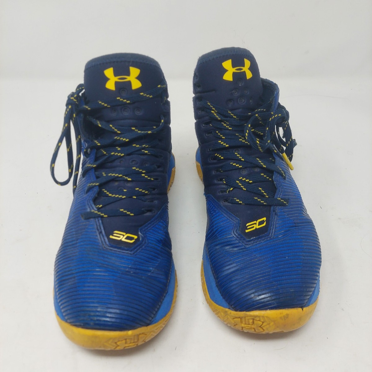 Under Armour Curry 2.5 Dub Nation Blue Yellow Hightop Sneakers