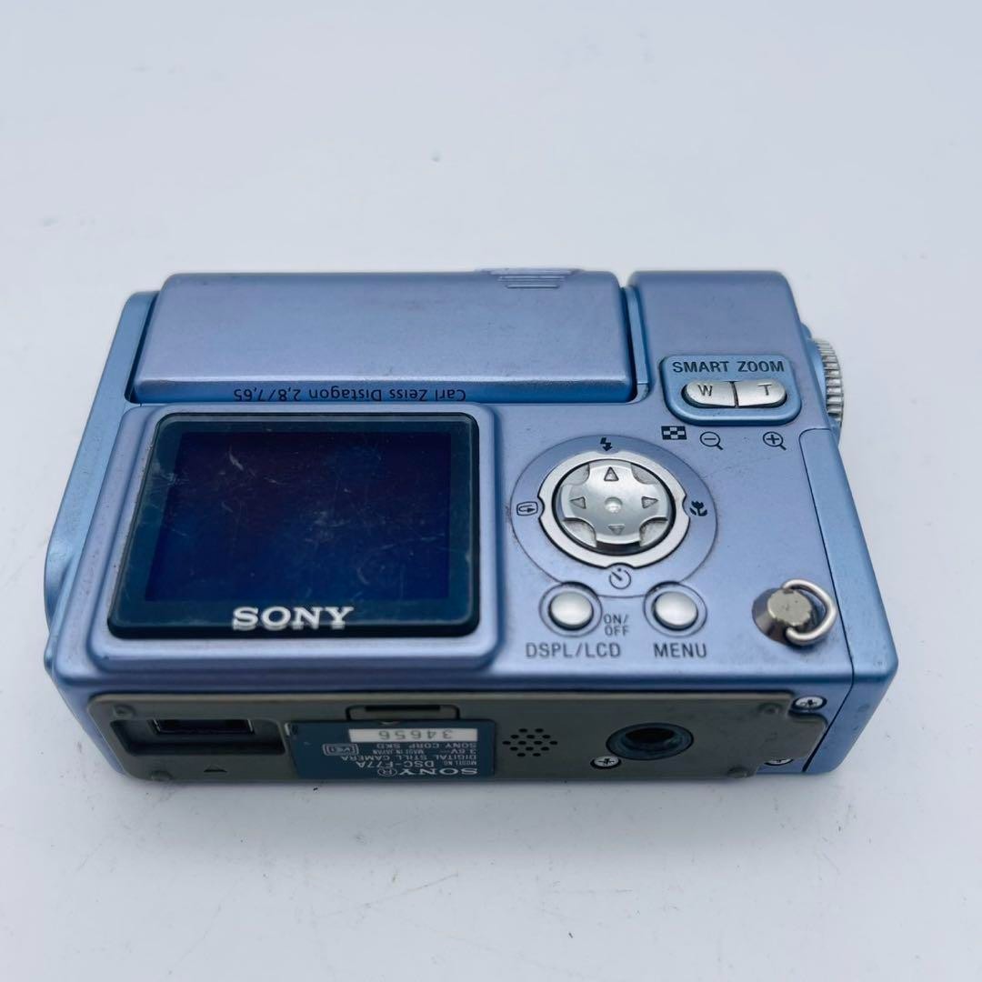 Sony Cyber-shot DSC-F77A Blue 4.0MP Compact Digital Camera Used
