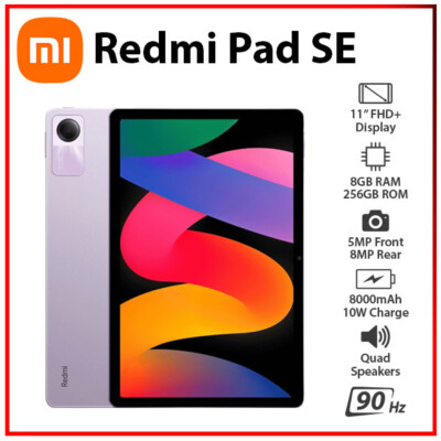 Wi-Fi)Xiaomi Redmi Pad SE 8GB+256GBGB PURPLE Octa Core Android PC