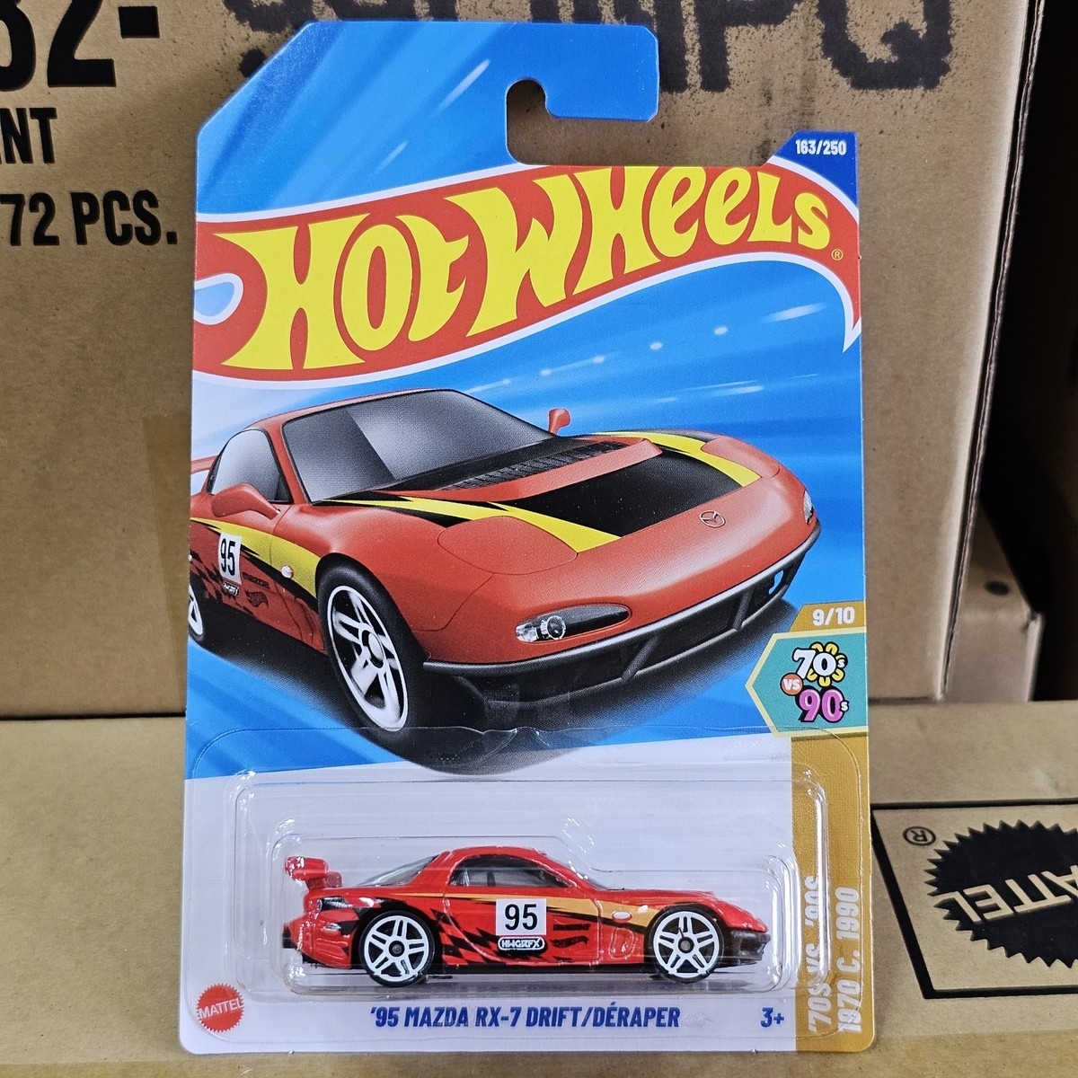 2025 HOT WHEELS MAINLINE CASE N '95 MAZDA RX-7 DRIFT/DÉRAPER | eBay