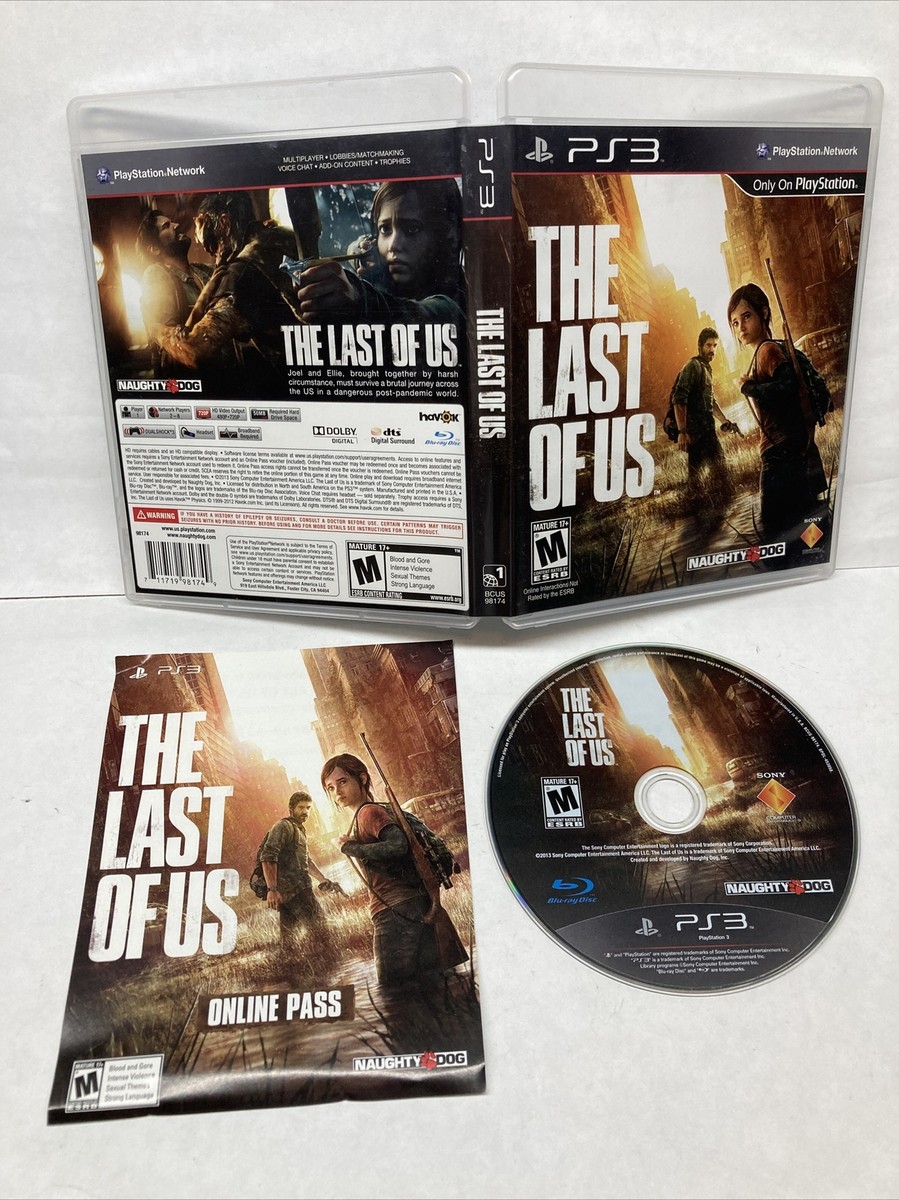 The Last of Us (Sony PlayStation 3, 2013) PS3 Game w/Case, Insert