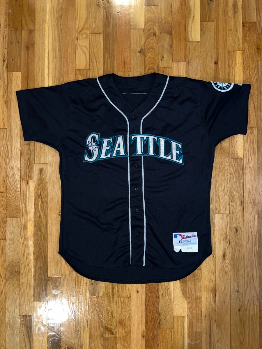 KAZUHIRO SASAKI GAME USED Russell Athletic SEATTLE MARINERS Navy