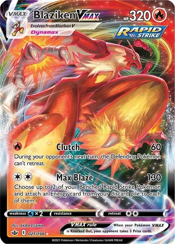 Pokemon card game TCG Blaziken VMAX S5a 008/070 RRR Holo Japanese