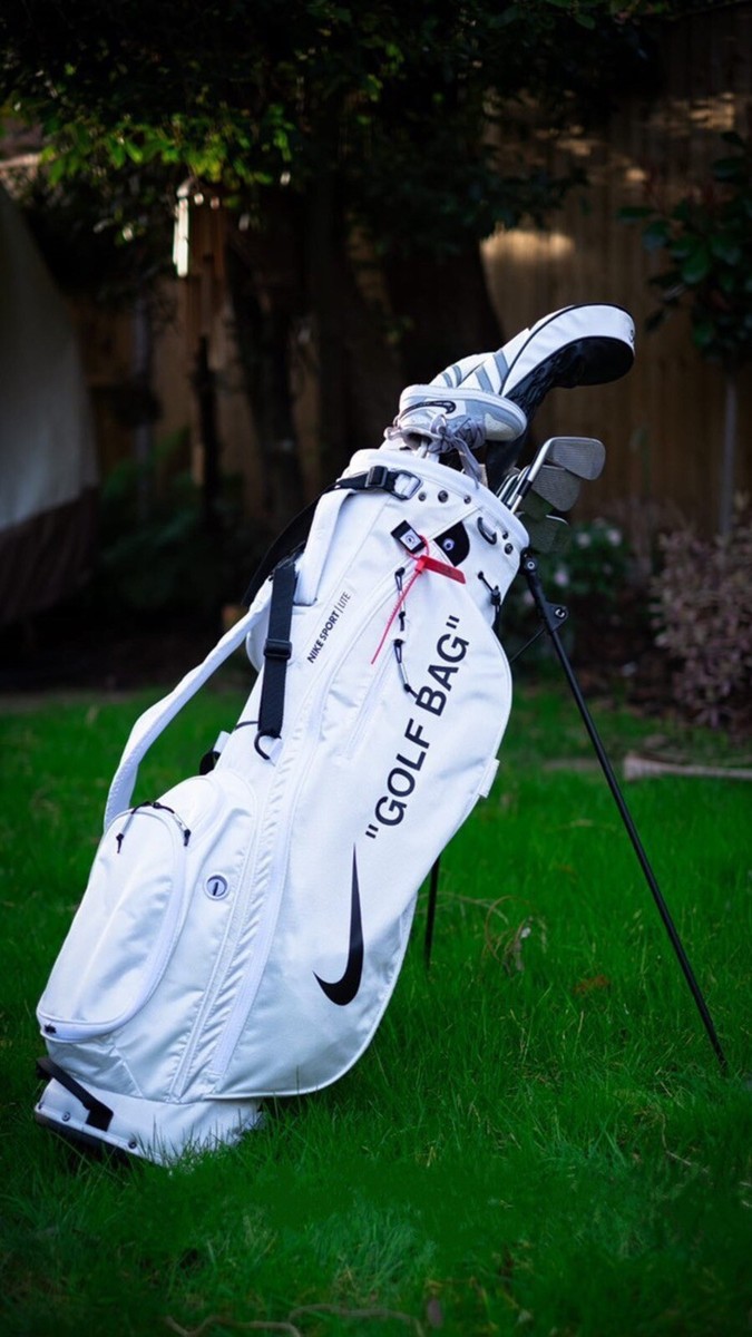 Nike Sport Lite “GOLF BAG” Off-White Inspired Golf Bag W/ Zip Tie