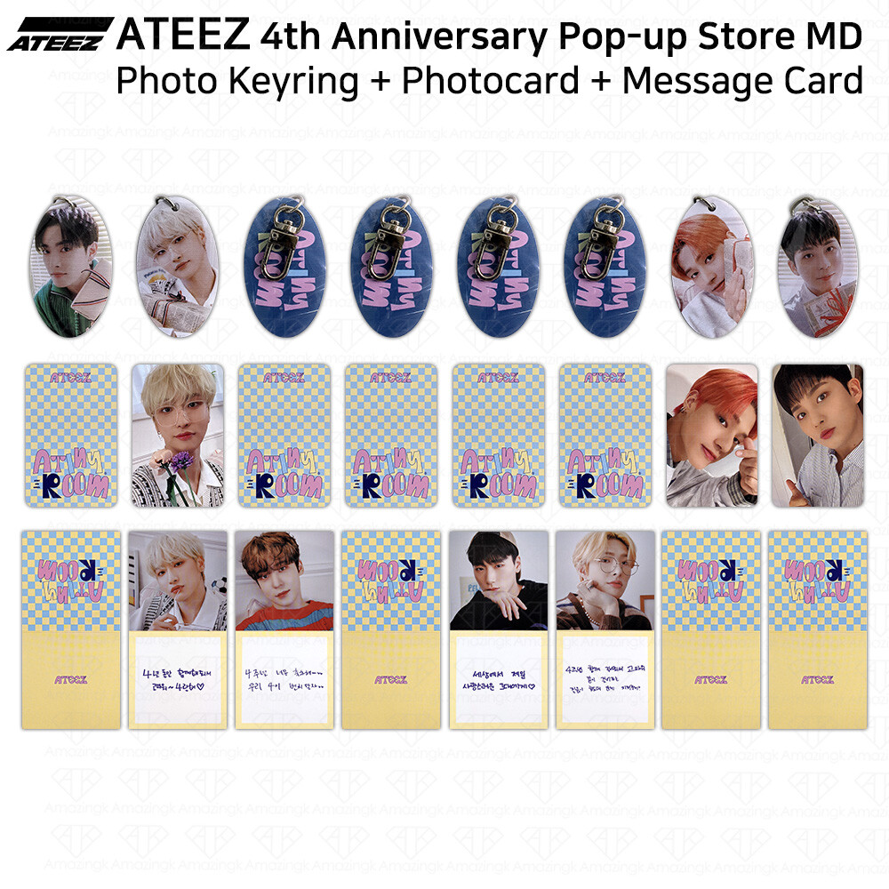 ATEEZ 4th Anniversary Atiny Room Random Box Photocard Message Card