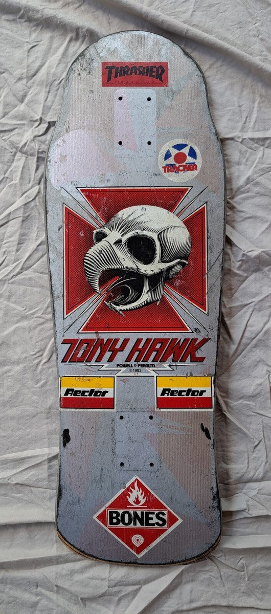 Tony Hawk Vintage 1987 Powell Peralta Bonite Skateboard Deck Used