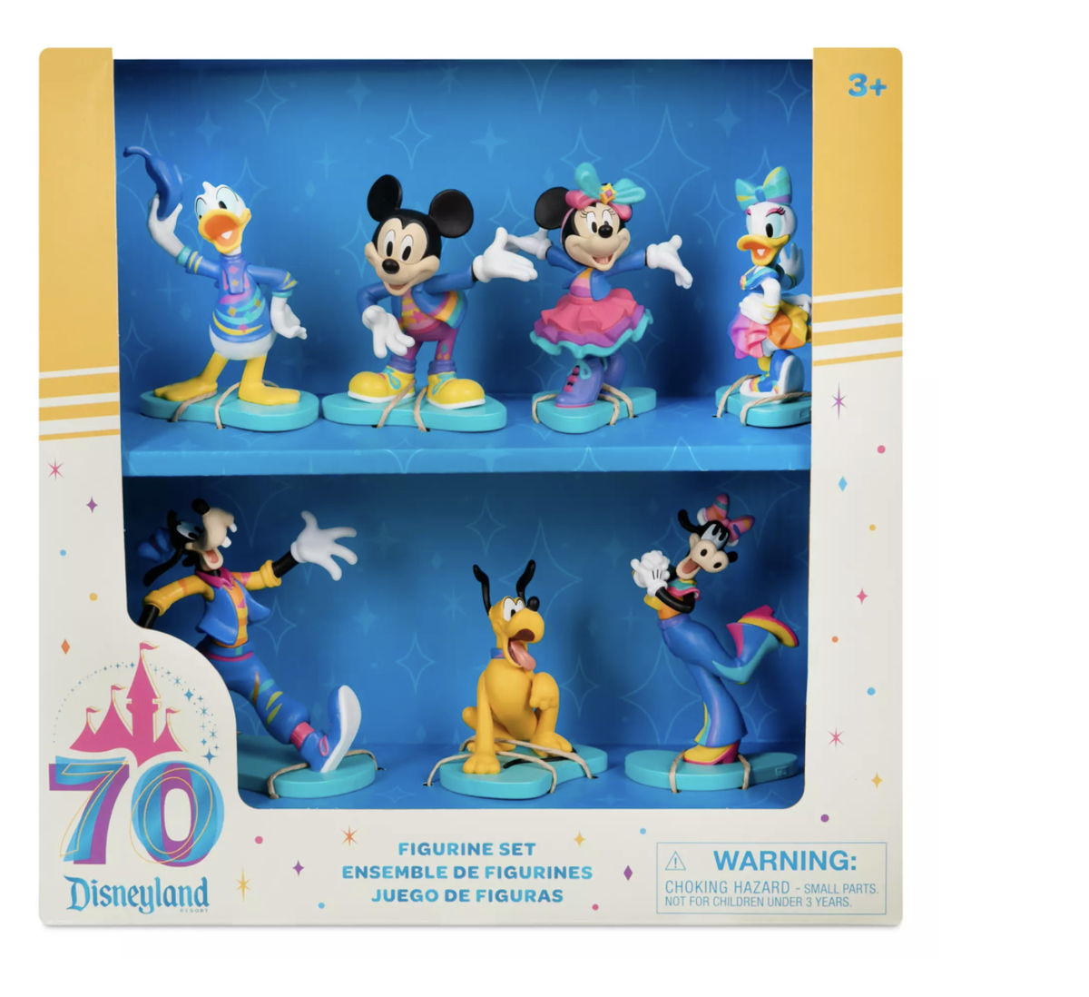 Disney Disneyland 70th Anniversary Mickey and Friends Figure Set