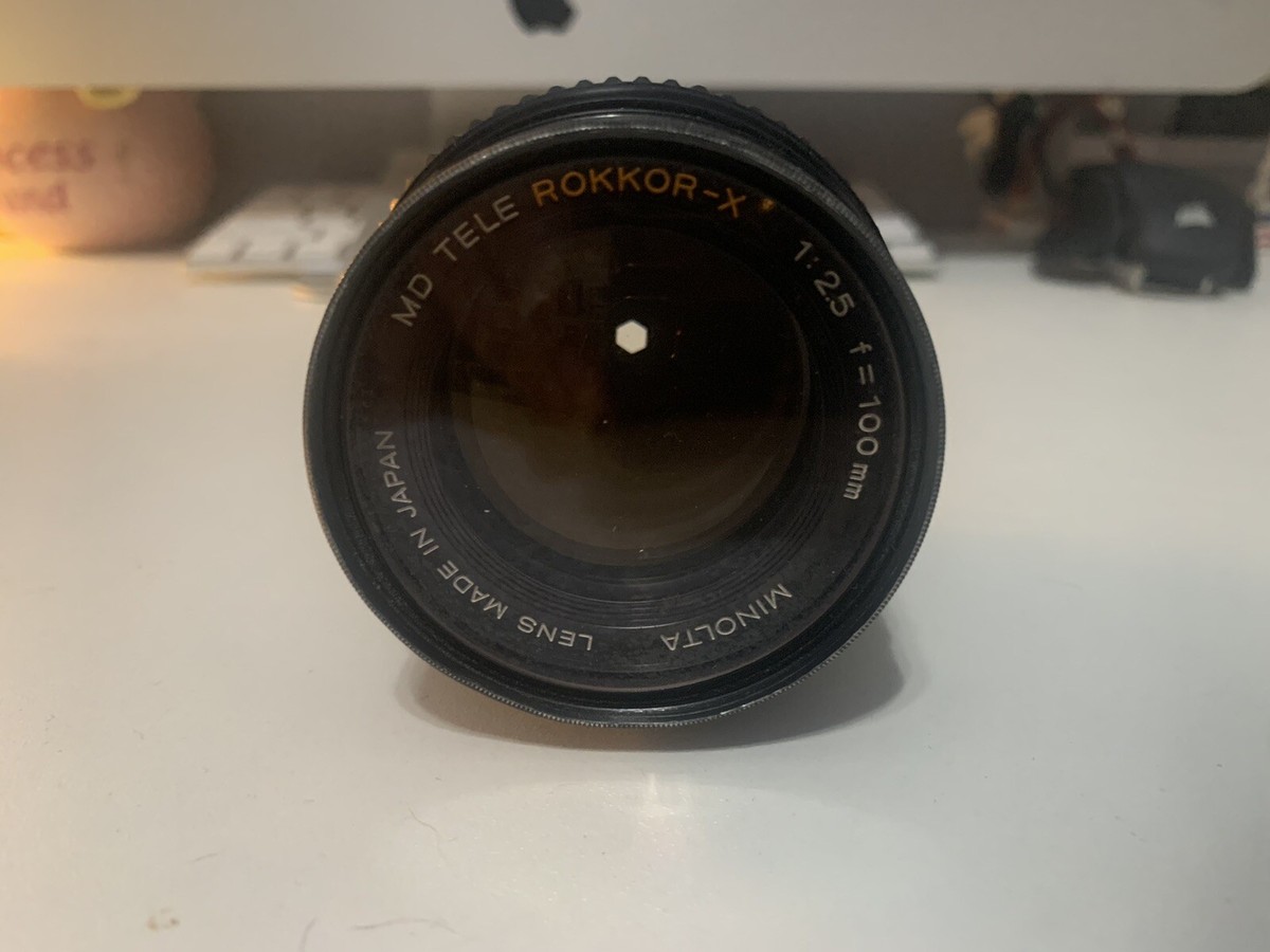 Minolta MC Tele Rokkor-X 100mm f2.5 MF Lens JAPAN (USED, UNTESTED