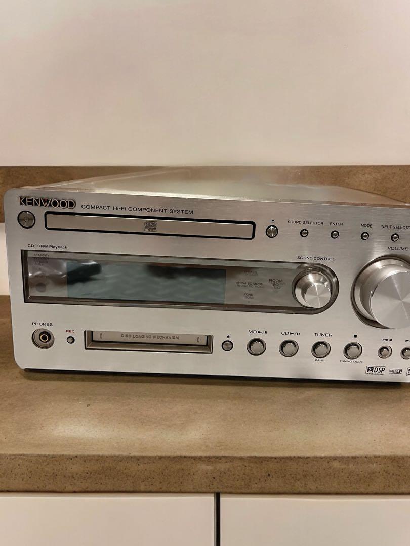 Kenwood R-K700 CD/MD Receiver Deck Record Player Color Silver