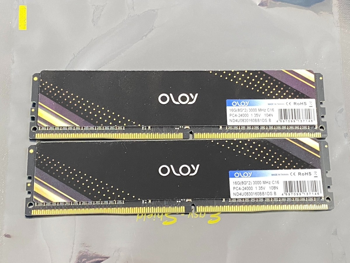 Oloy DDR4 RAM 16gb (2x8GB) 3000 MHz Desktop Memory RAM - PC4-24000