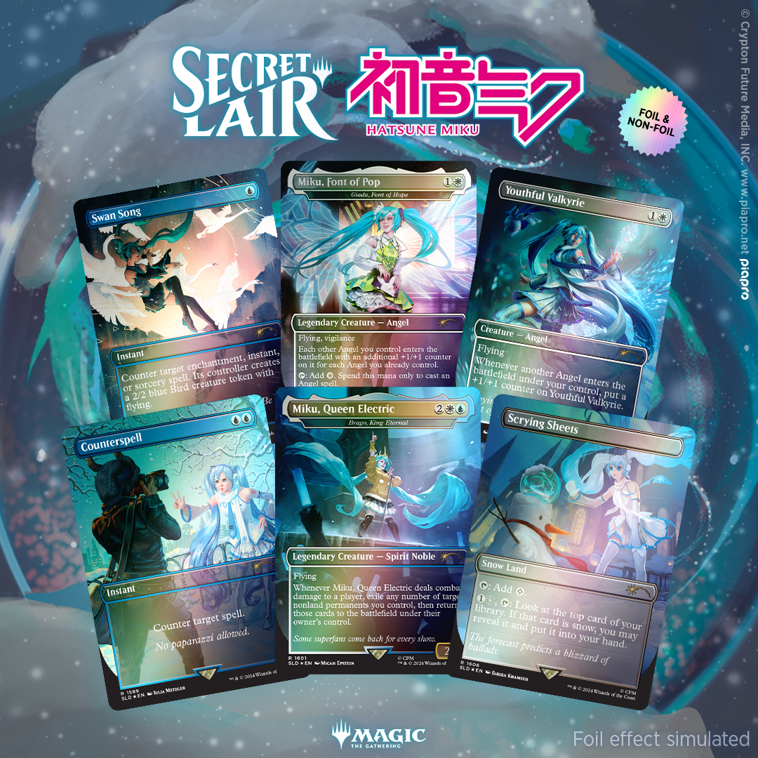 Secret Lair x Hatsune Miku: Winter Diva Rainbow Foil | SLD English