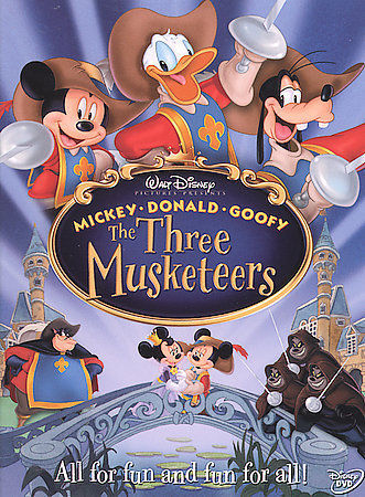 The Three Musketeers: Mickey, Donald & Goofy (DVD, 2004) Disney w