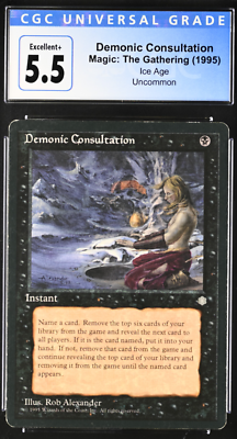 Magic the Gathering, Ice Age (1995) Demonic Consultation, English