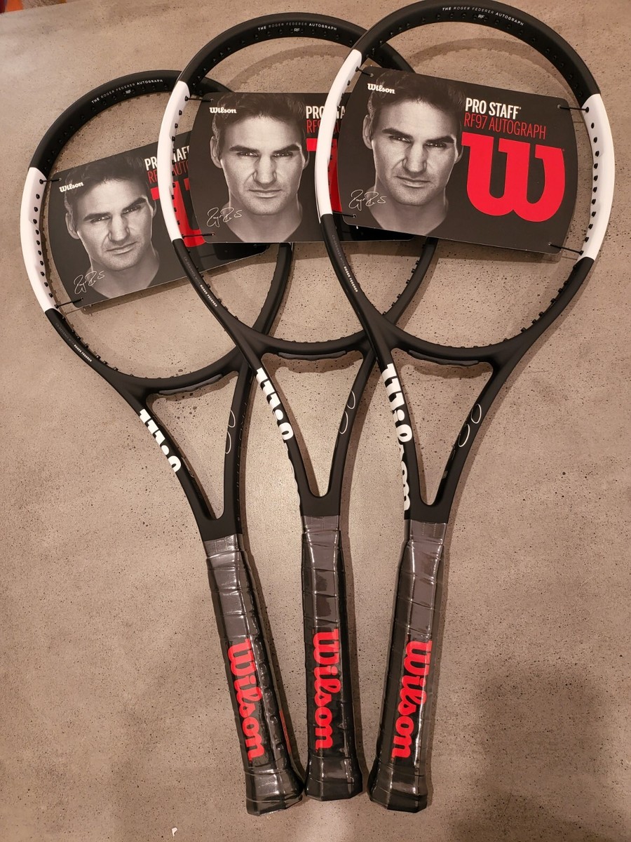 1x Wilson Pro Staff RF97 Autograph v12 Tennis Racquet 4 3/8 Roger