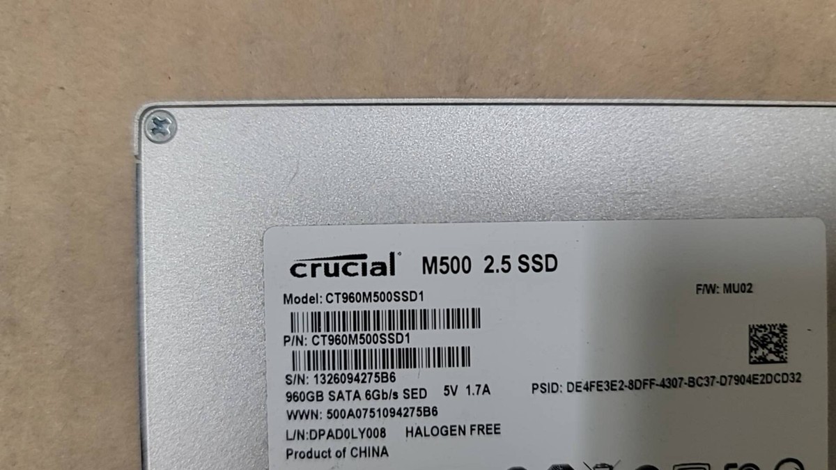 Crucial CT960M500SSD1 960GB M500 2.5