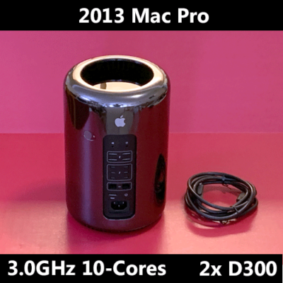 2013 Mac Pro | 3.0 GHz 10-Core | Dual AMD D300 | 32GB RAM | 512GB