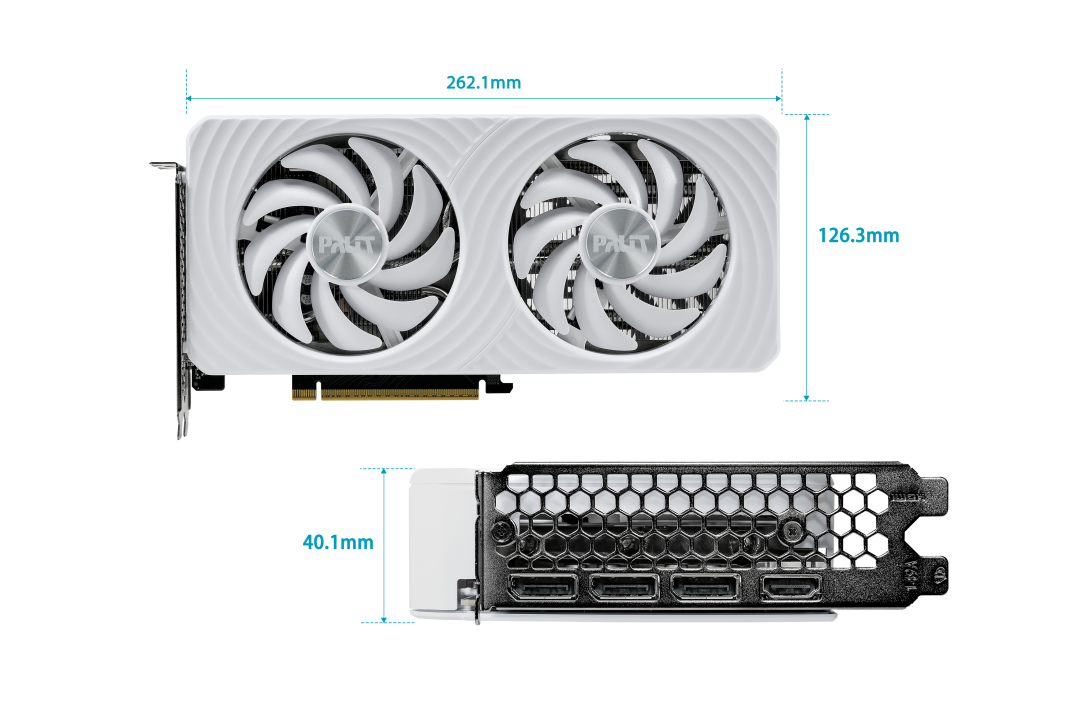 PALIT GeForce RTX 5060 Ti White OC 8GB Graphics Card NE7506TU19P1