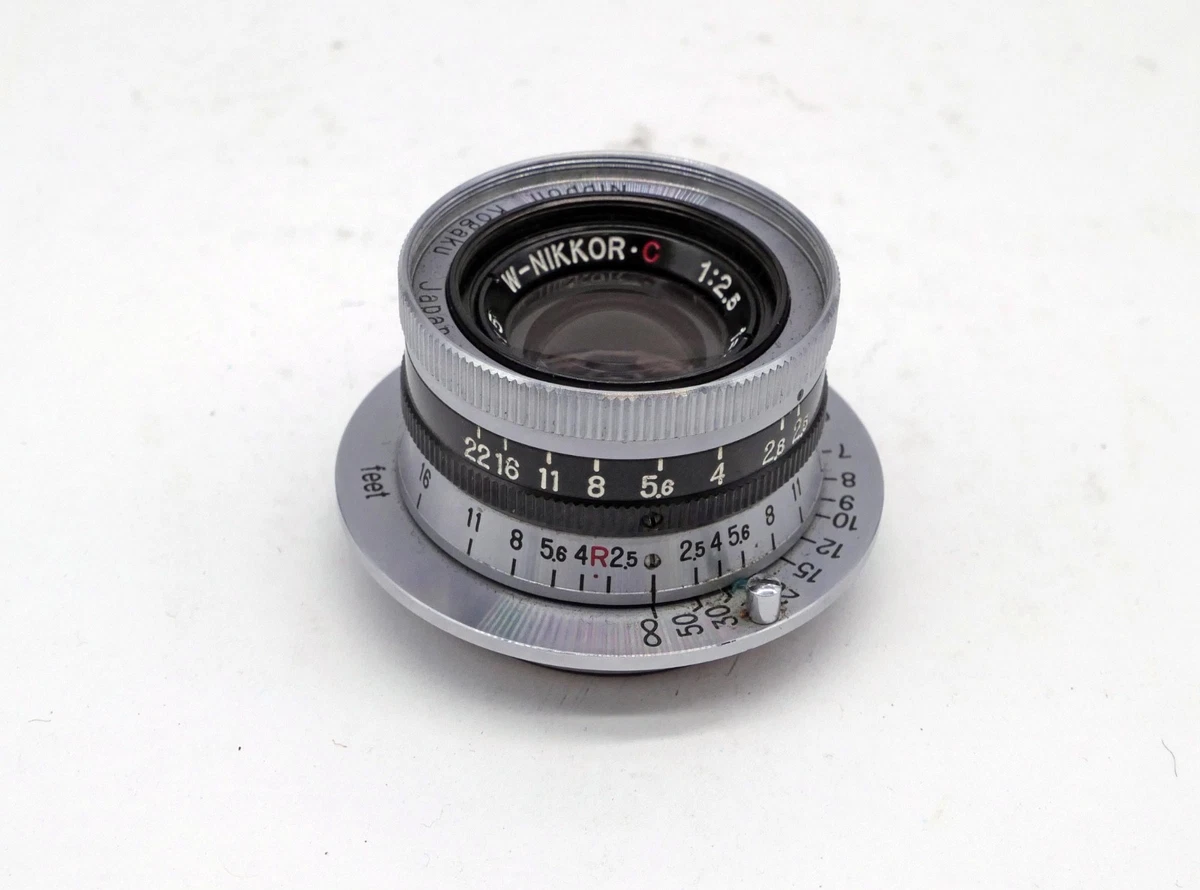 Nikon NIKKOR W Camera Lenses 35mm Focal f/2.5 Maximum Aperture for