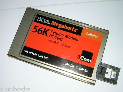 3Com Megahertz PCMCIA 56k Cellular Modem PC Card XJACK 3CXM556 | eBay