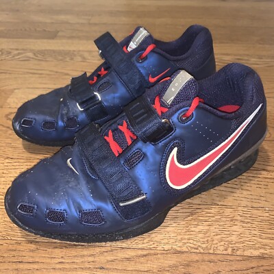Nike Romaleos 2 Obsidian Blue Red White Men's 12.5 Weightlifting