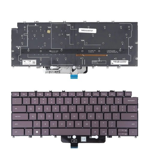 Dell XPS 13 9320 Laptop Keyboard - Nordic, Backlit, White - DPMHT