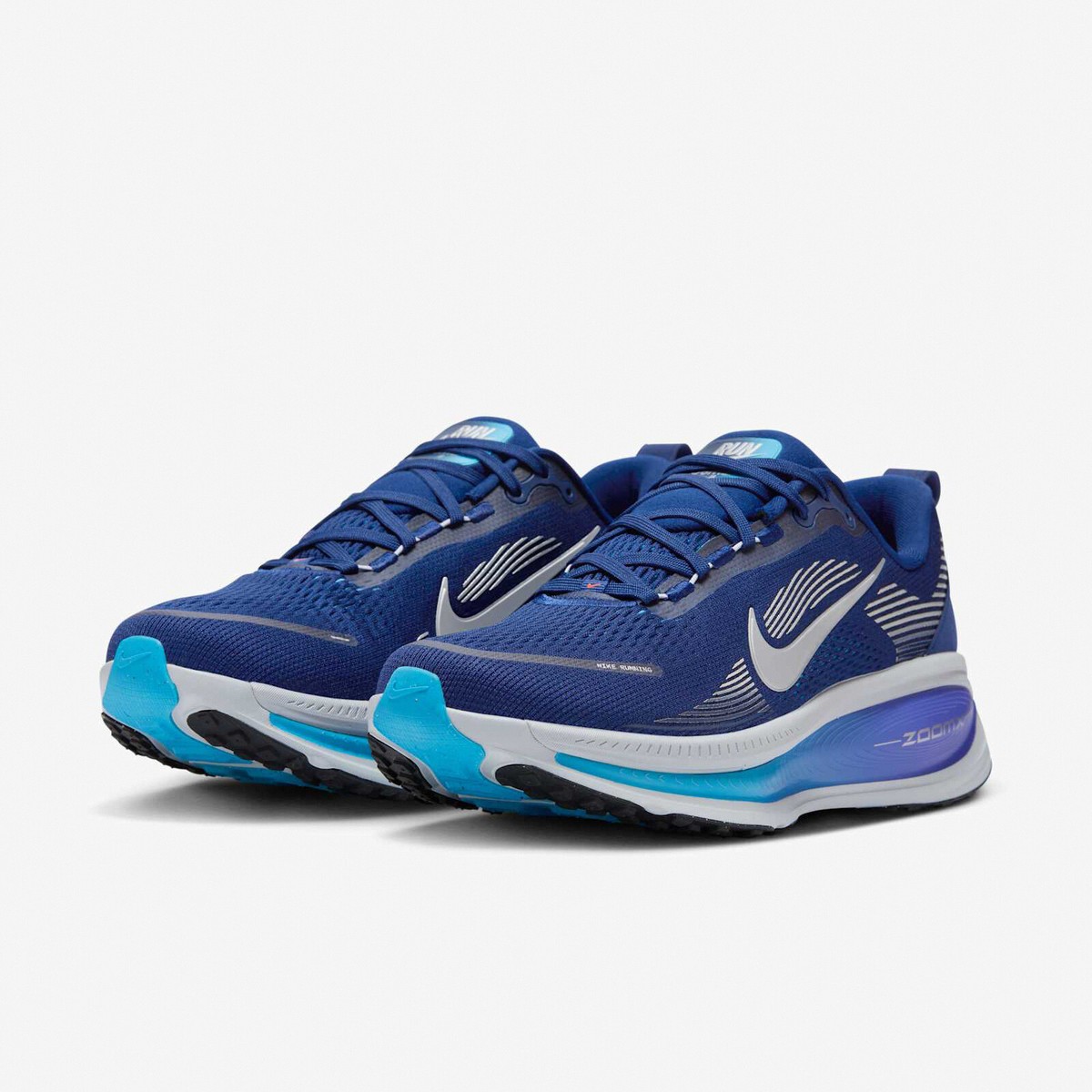 Nike Vomero 18 Blue Void Metallic Silver Men Road Running Shoes